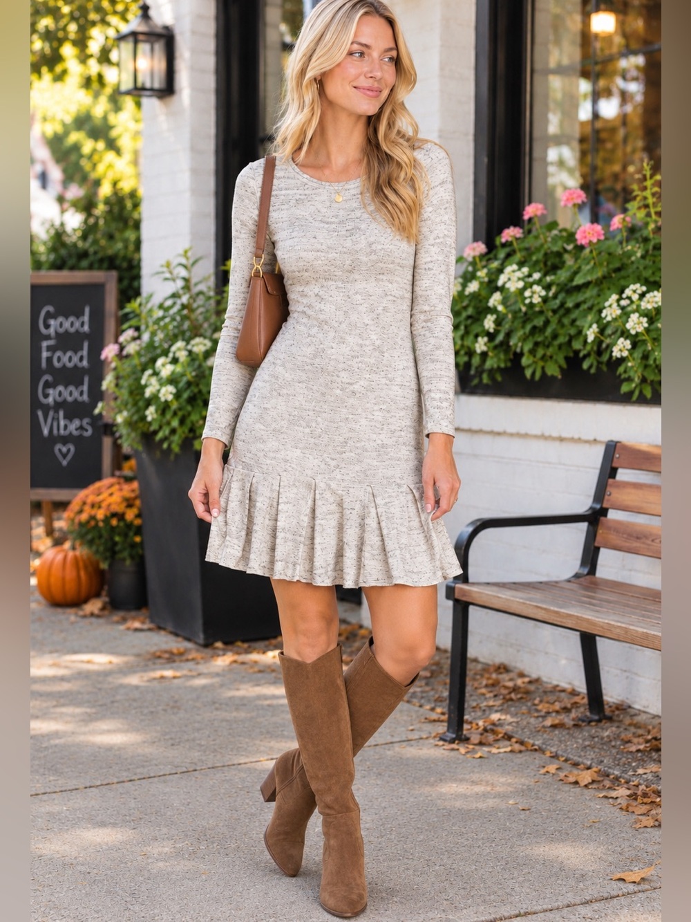 Joie Tala Cotton Blend Sweater Dress Heather Gray Sterling Caviar Women Large